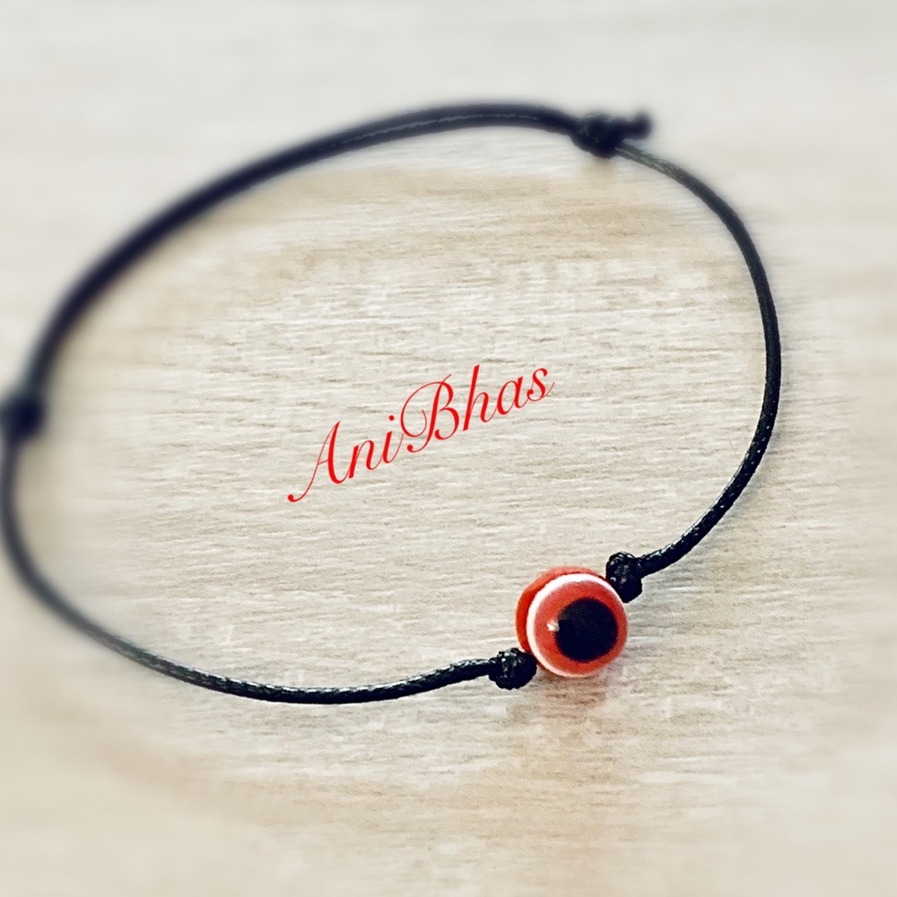 Evil Eye Protection Wax Cord Bracelet